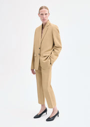 Structured Single-Breasted Blazer - Camel - CO Collections